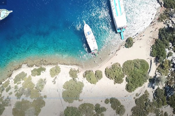 Kamelya Island, visited as part of the Hisarönü boat tour.